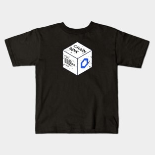 Chainlink Crypto LINK Distressed Cryptoxurrency Kids T-Shirt